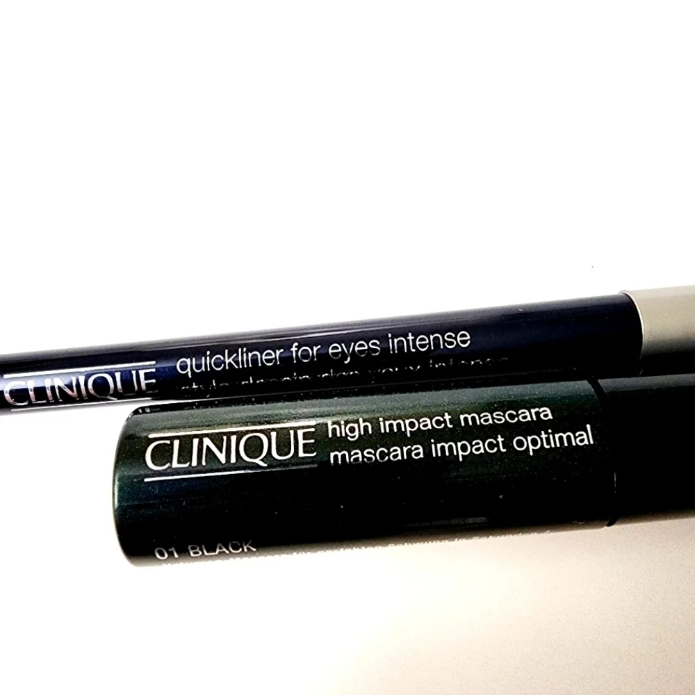 Clinique High Impact Mascaras, 01 Black Clinique Quickliner For Eyes.
